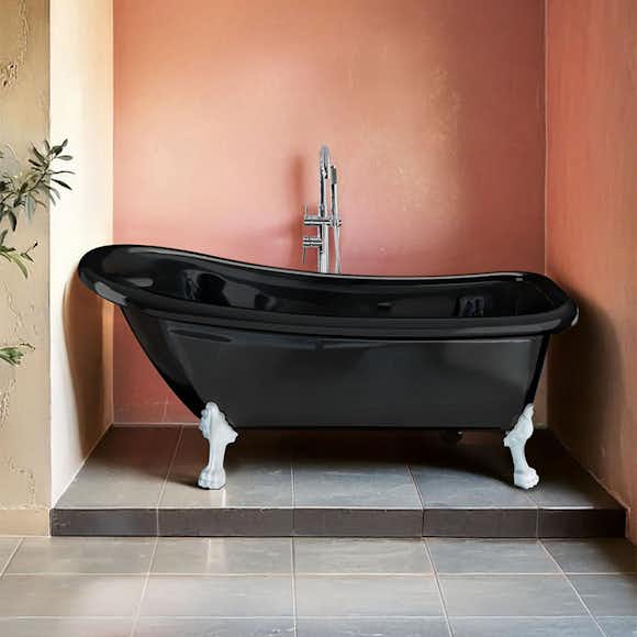 badkar noro old england 1530 mm svart