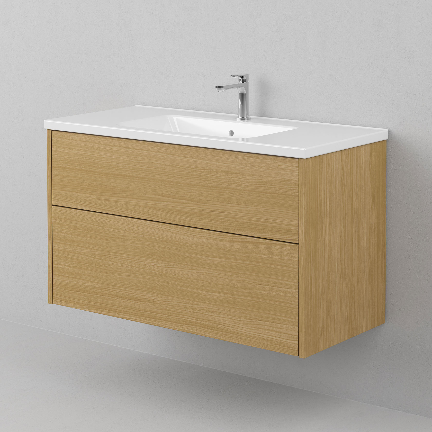 Tvättställsskåp INR Grand Solid med 2 Lådor | badrum - badrumsmobler - tvattstallsskap-och-kommod | KakelKungen