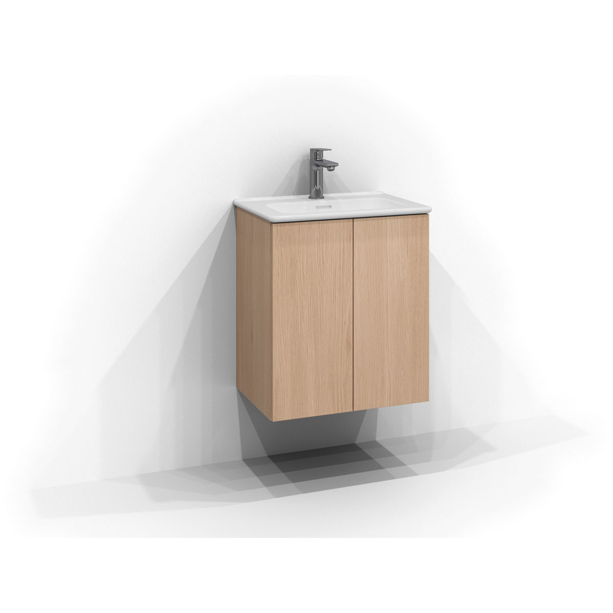 Tvättställsskåp Svedbergs Poem Plan med 2 Dörrar