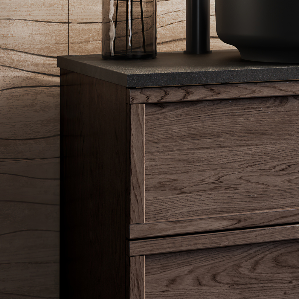 Tvättställsskåp Svedbergs Poem Ram 350 med 2 Lådor