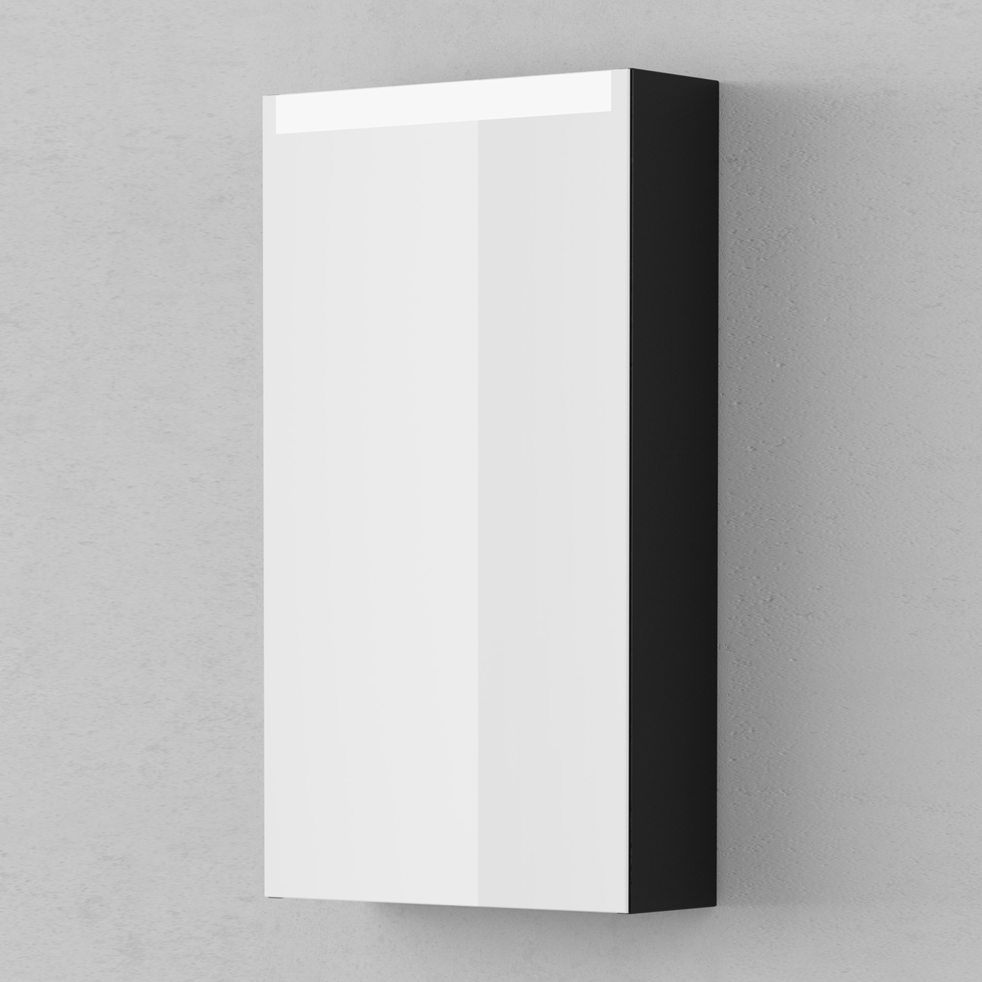 Spegelskåp INR Stage Bredd: 400 mm, Black Oak, Höger - Installation/montering finns att köpa till