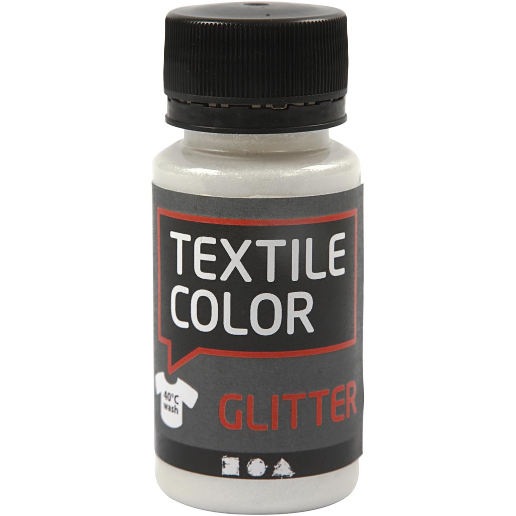 Tekstilfarge Creativ Company Transparent Glitter 50 ml