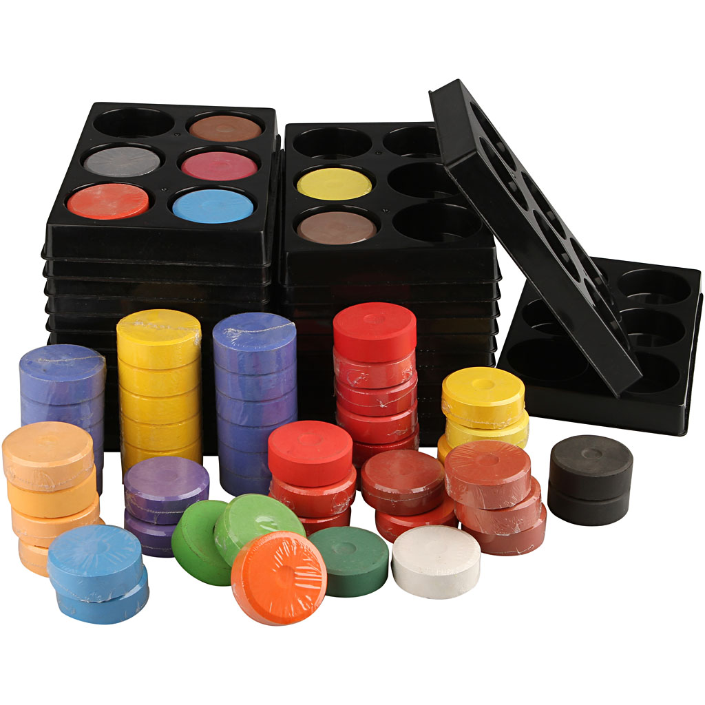 Vannfarge Creativ Company 16x44 mm 1 sett Ass Farger