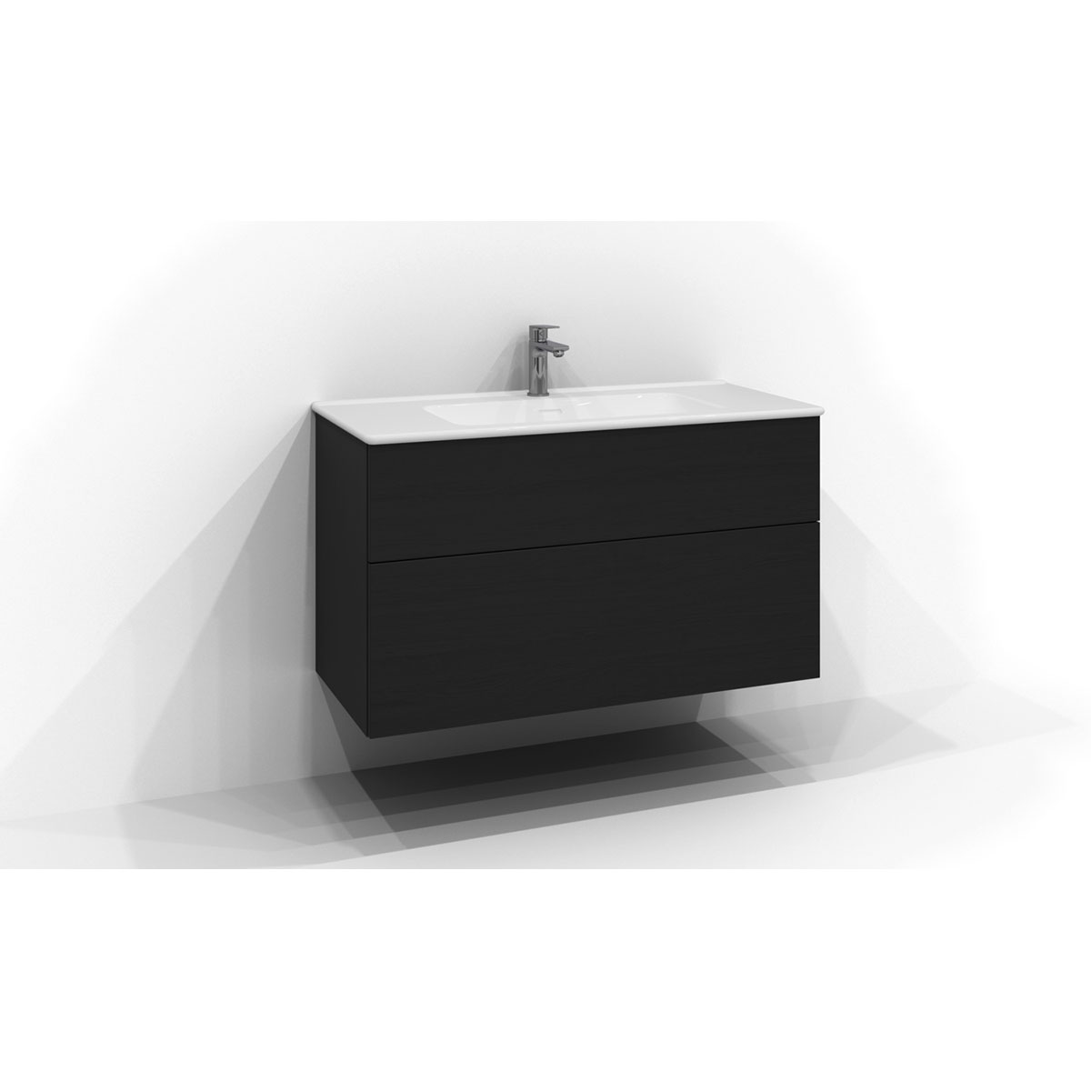 Tvättställsskåp Svedbergs Poem Plan 450 med 2 Lådor | badrum - badrumsmobler - tvattstallsskap-och-kommod | KakelKungen