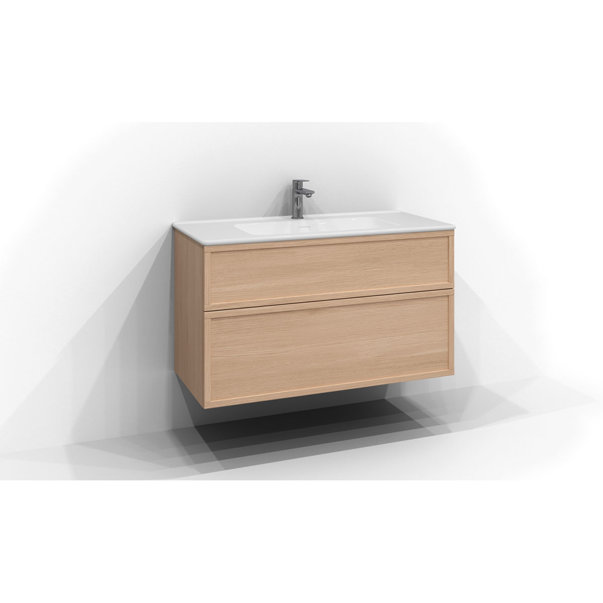 Tvättställsskåp Svedbergs Poem Ram 450 med 2 Lådor | badrum - badrumsmobler - tvattstallsskap-och-kommod | KakelKungen