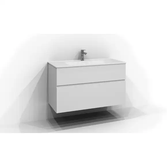 tvättställsskåp svedbergs poem profil 450 med 2 lådor