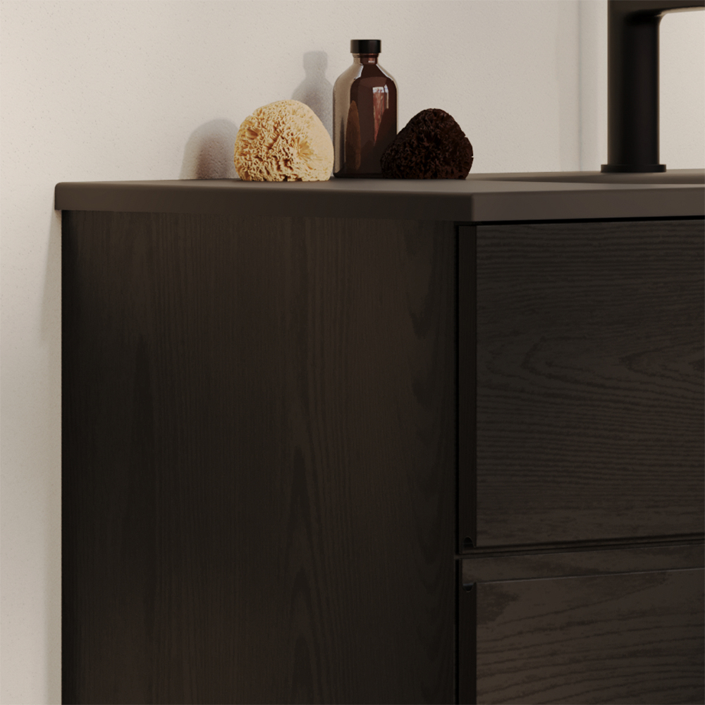 Tvättställsskåp Svedbergs Poem Profil 450 med 2 Lådor