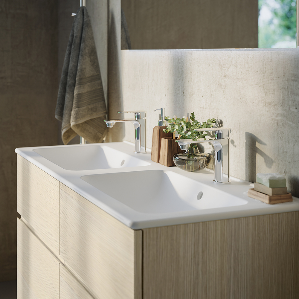 Tvättställsskåp Svedbergs Poem Profil med 4 Lådor