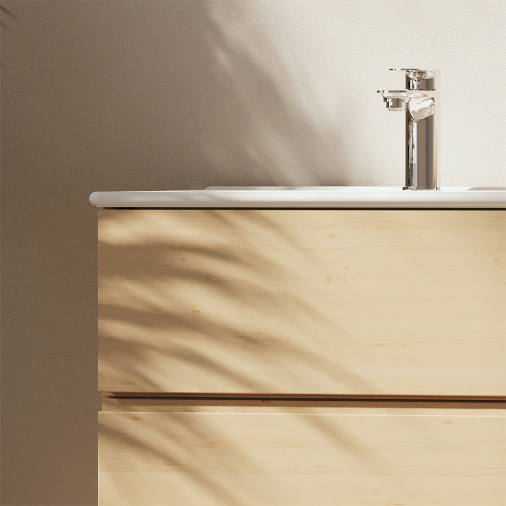 Tvättställsskåp Svedbergs Poem Profil 450 med 2 Lådor