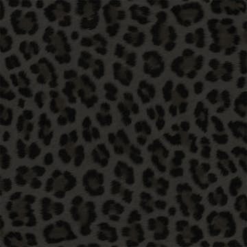 Tapet Origin Leopardskinn Mørkegrå/Svart