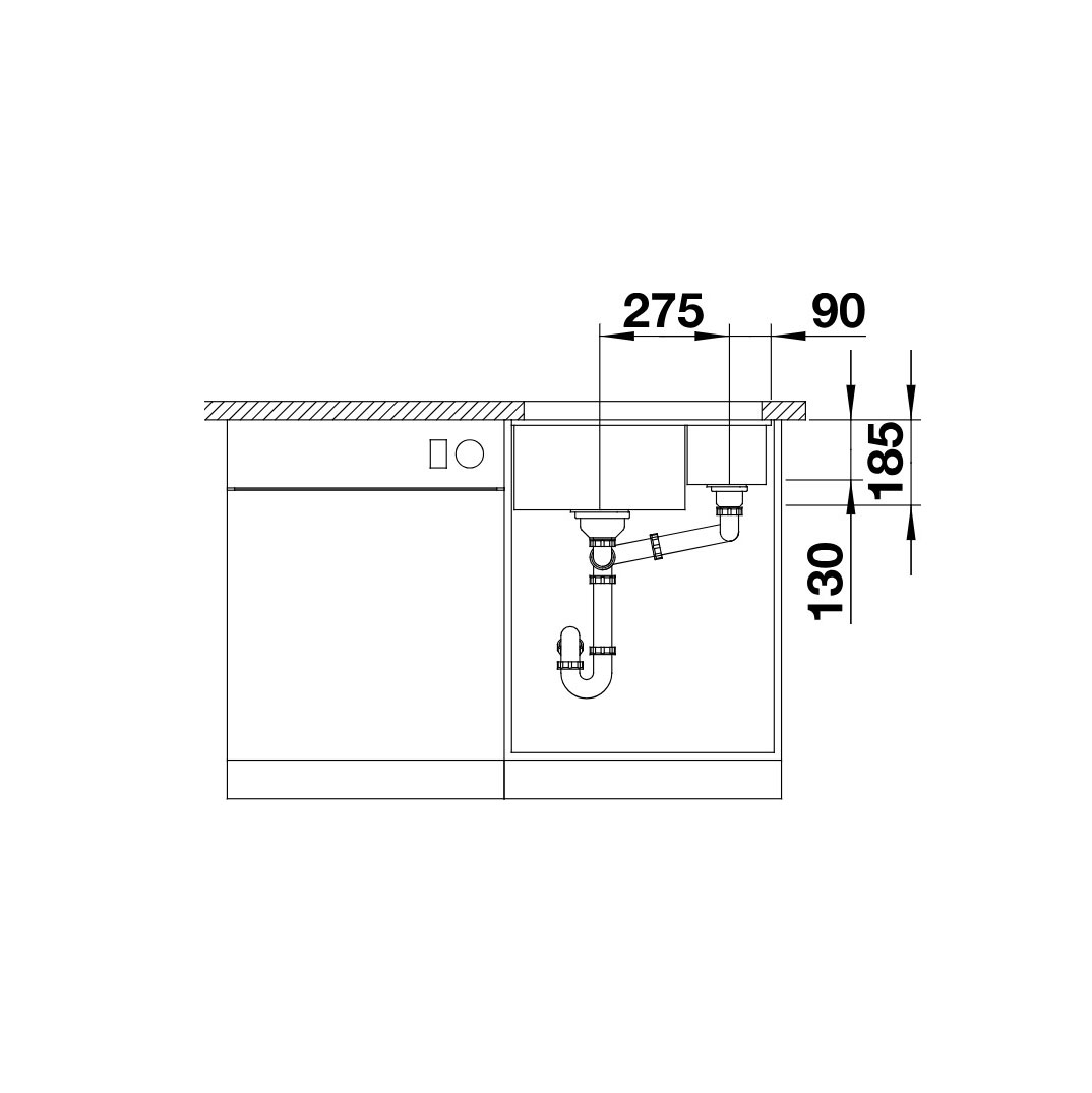 Kjøkkenvask Blanco Subline 350/150 Infino Keramikk
