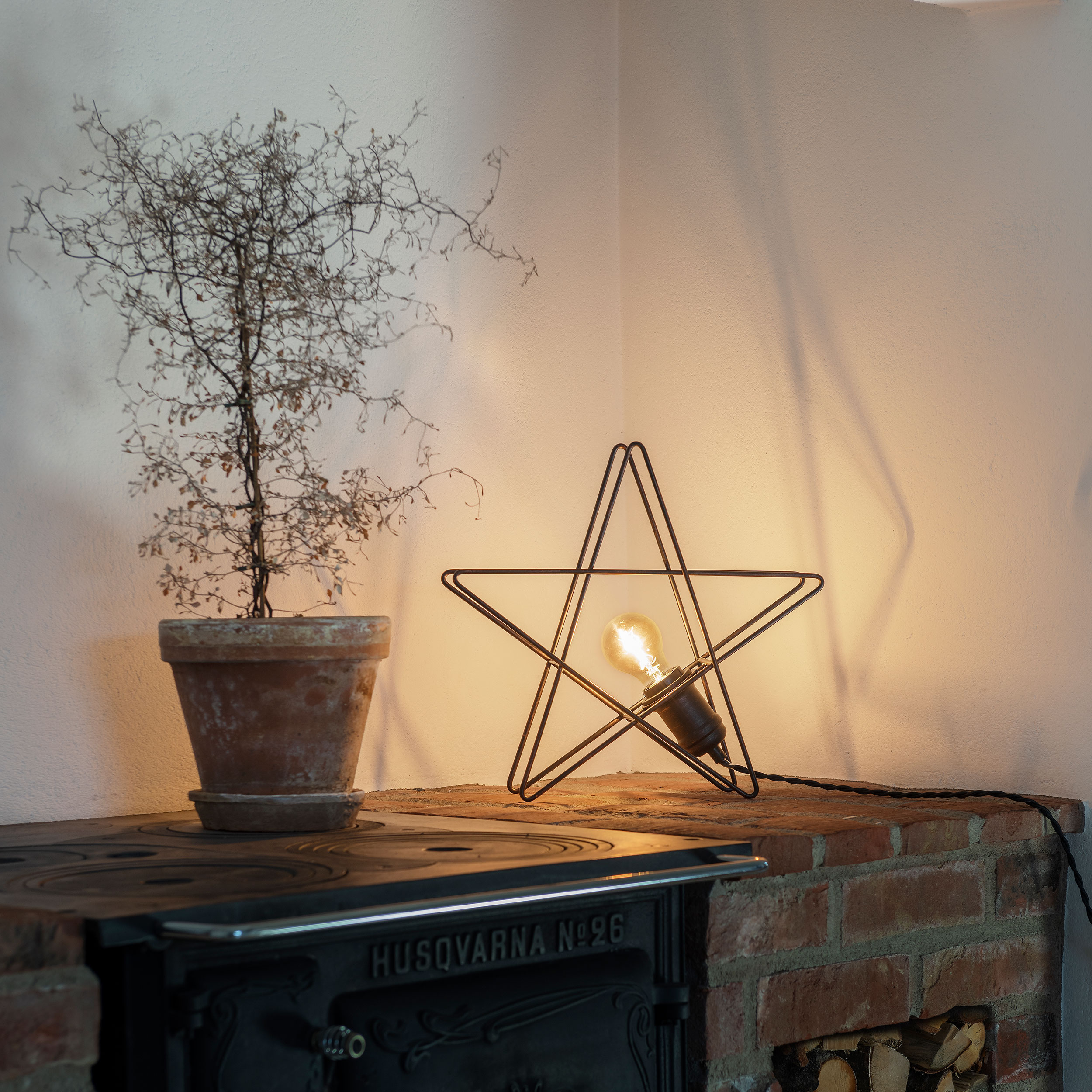 Adventsstjerne Gnosjö Konstsmide Stående 35 cm Metall