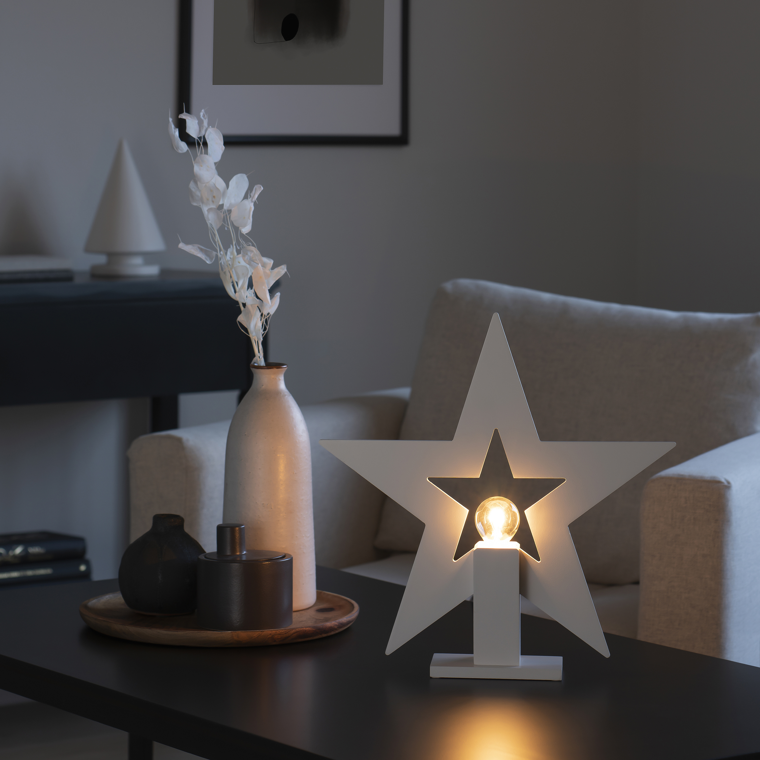 Adventsstjerne Gnosjö Konstsmide Stående Tre E14