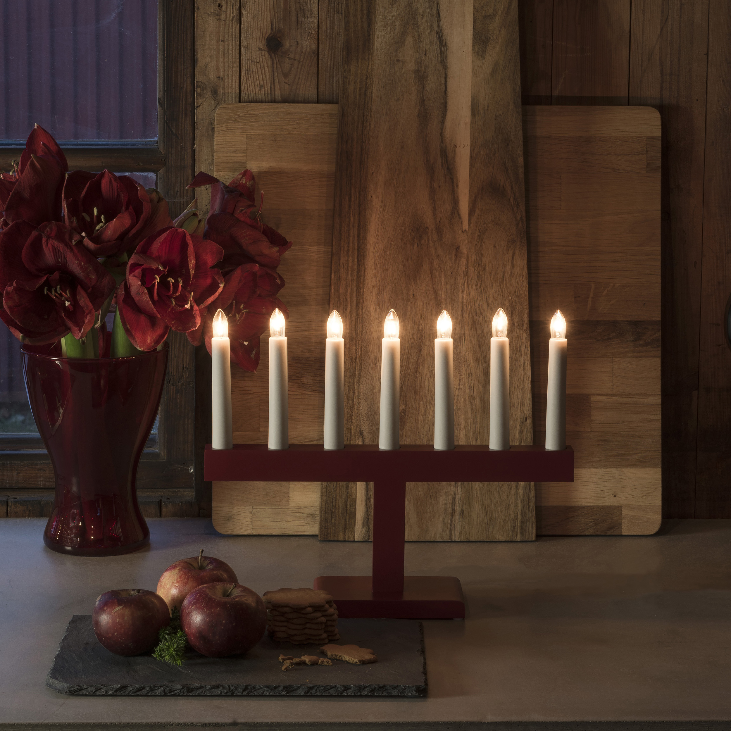 Adventstake Gnosjö Konstsmide 7L Rett