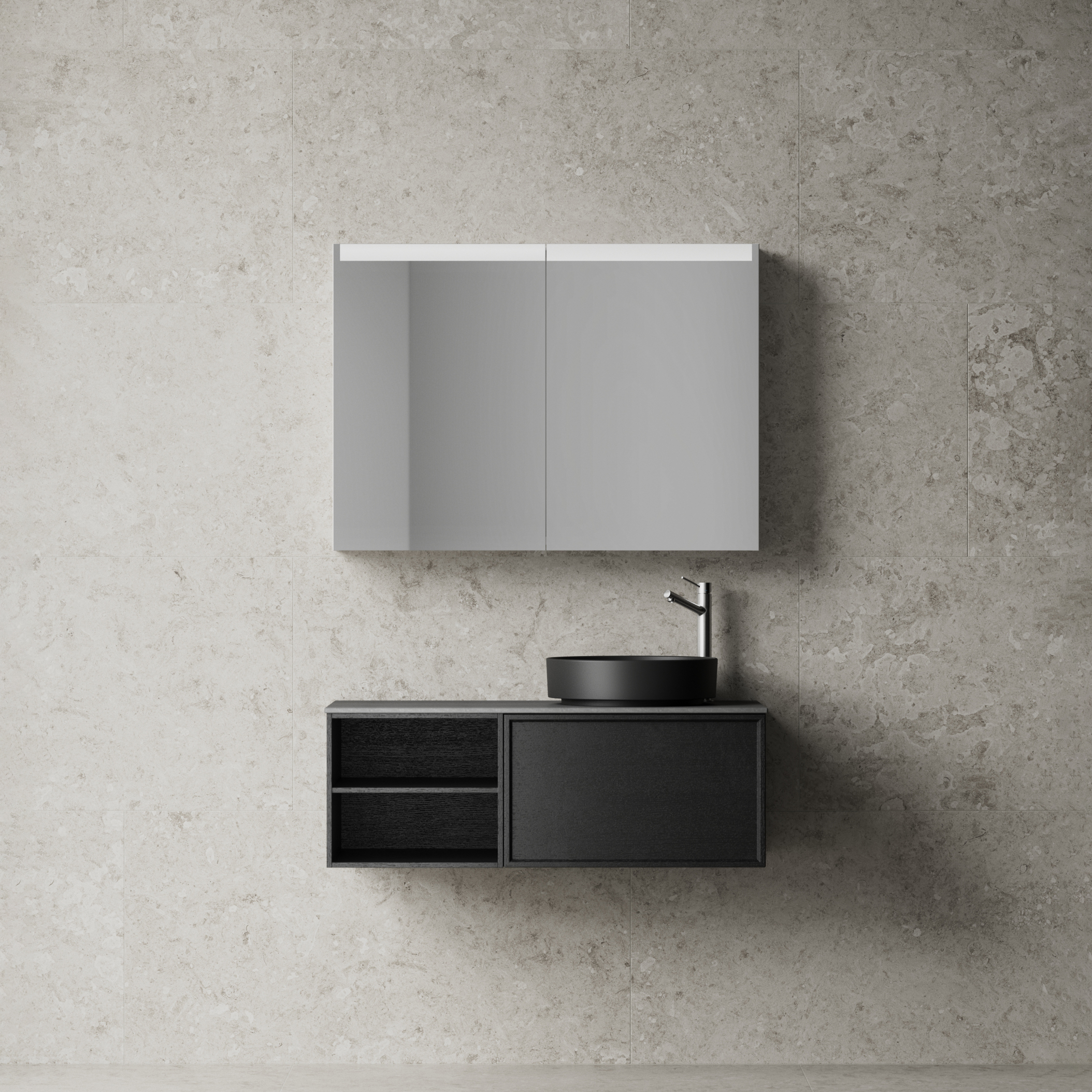 Tvättställsskåp INR Air Wood 1000