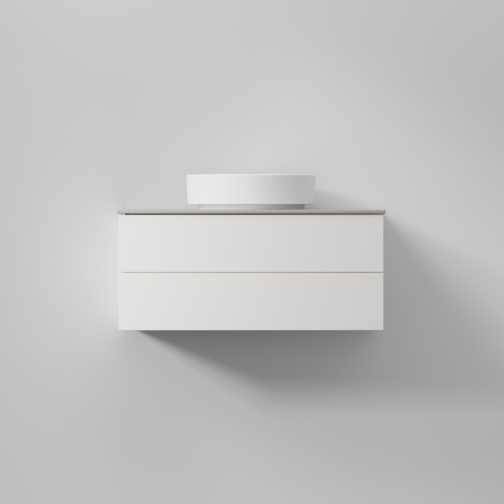 Tvättställsskåp INR Air Solid med 2 Lådor | badrum - badrumsmobler - tvattstallsskap-och-kommod | KakelKungen