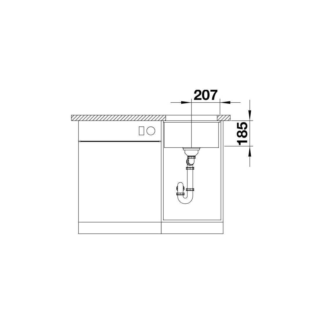 Kjøkkenvask Blanco Subline 375 Infino Keramikk