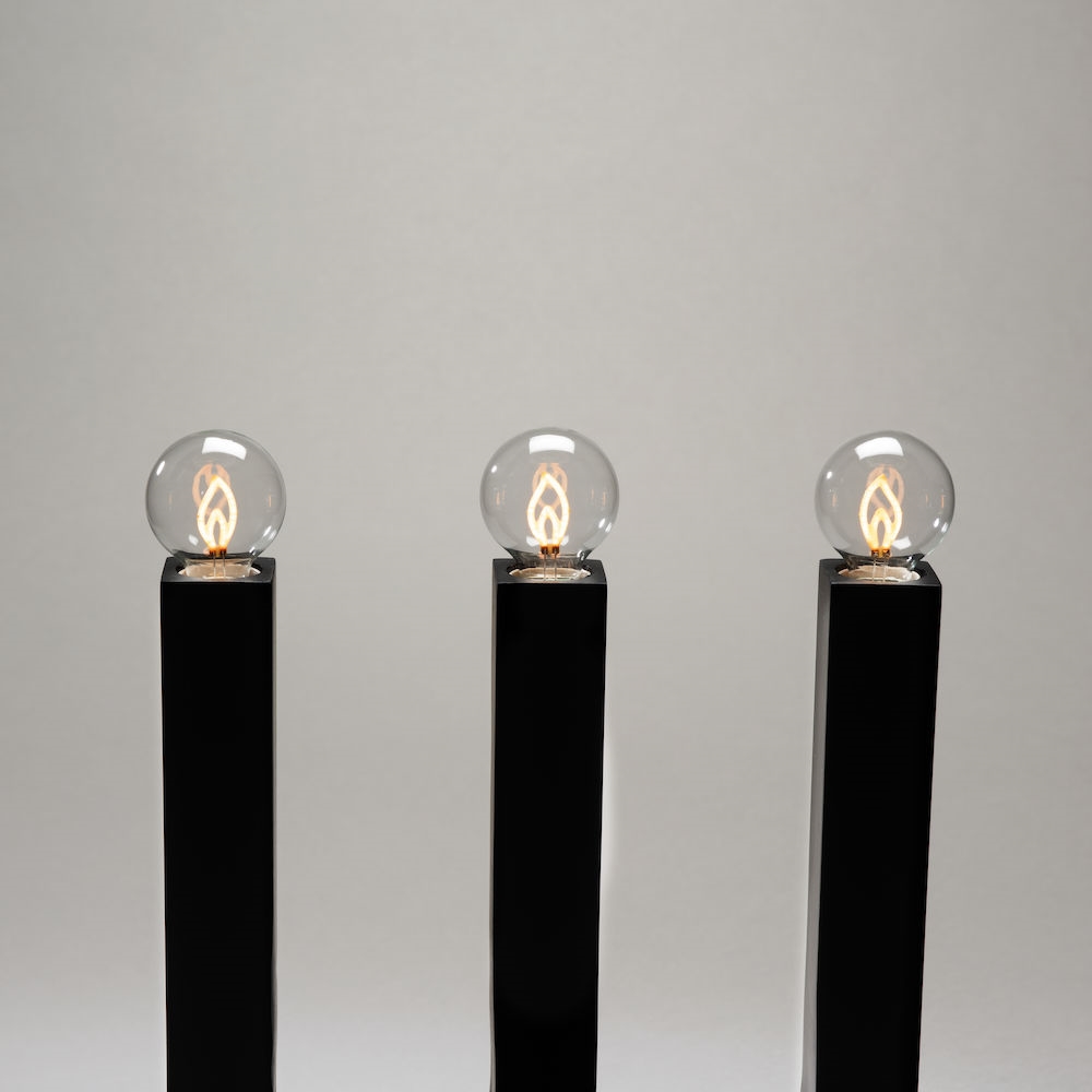 Adventstake Gnosjö Konstsmide 3918 4 Lys Tre