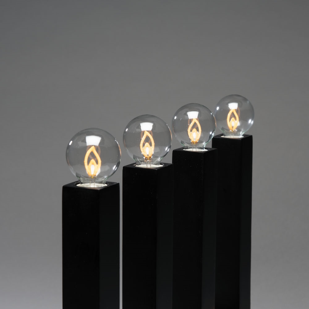 Adventstake Gnosjö Konstsmide 3918 4 Lys Tre