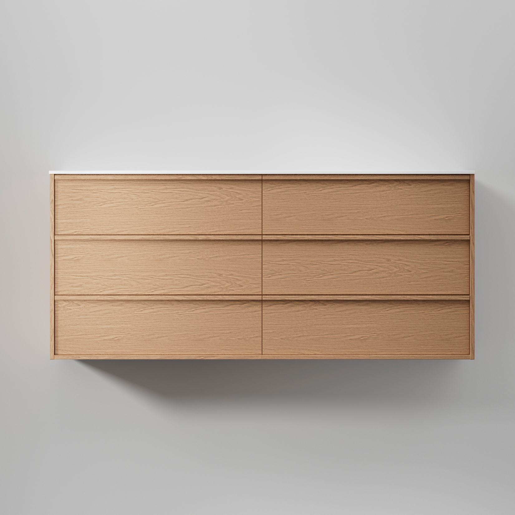 Tvättställsskåp INR Terra Carve Dubbel med 6 Lådor | badrum - badrumsmobler - tvattstallsskap-och-kommod | KakelKungen