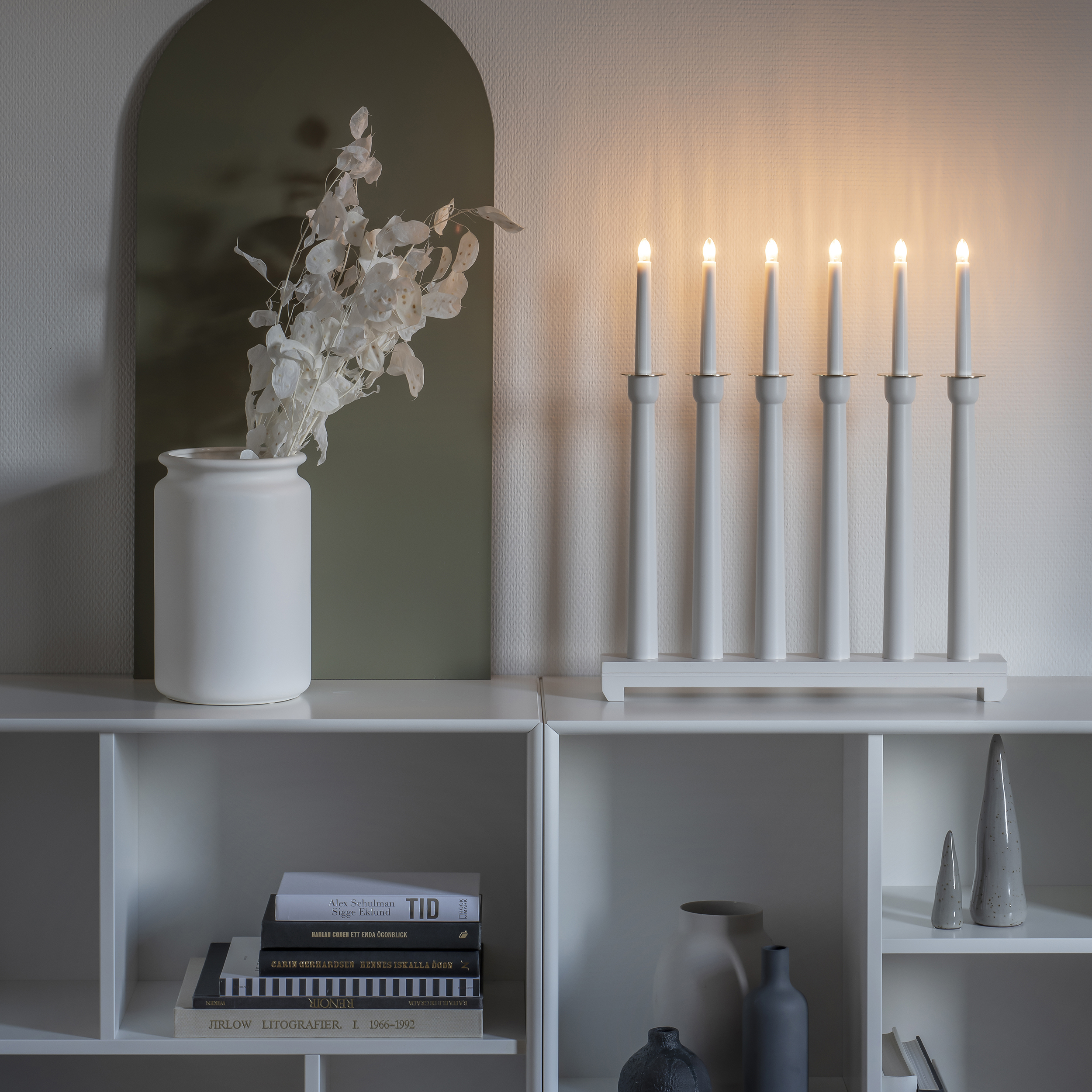 Adventstake Gnosjö Konstsmide 6L Tre