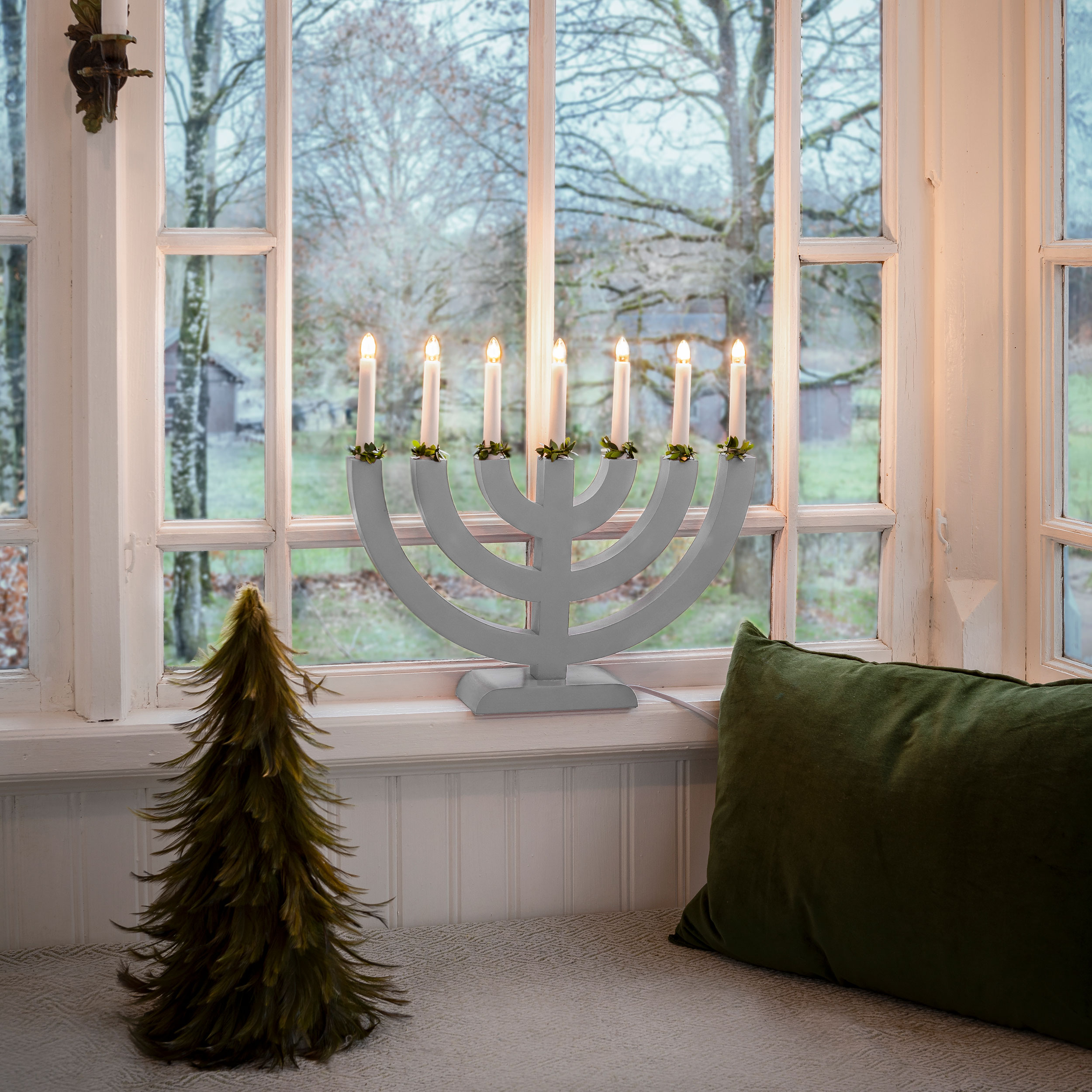 Adventstake Gnosjö Konstsmide 7L Bue med Grønt