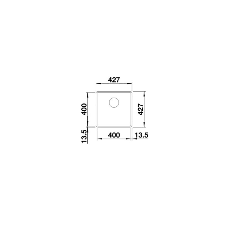 Kjøkkenvask Blanco Subline 400 Silgranitt Infino