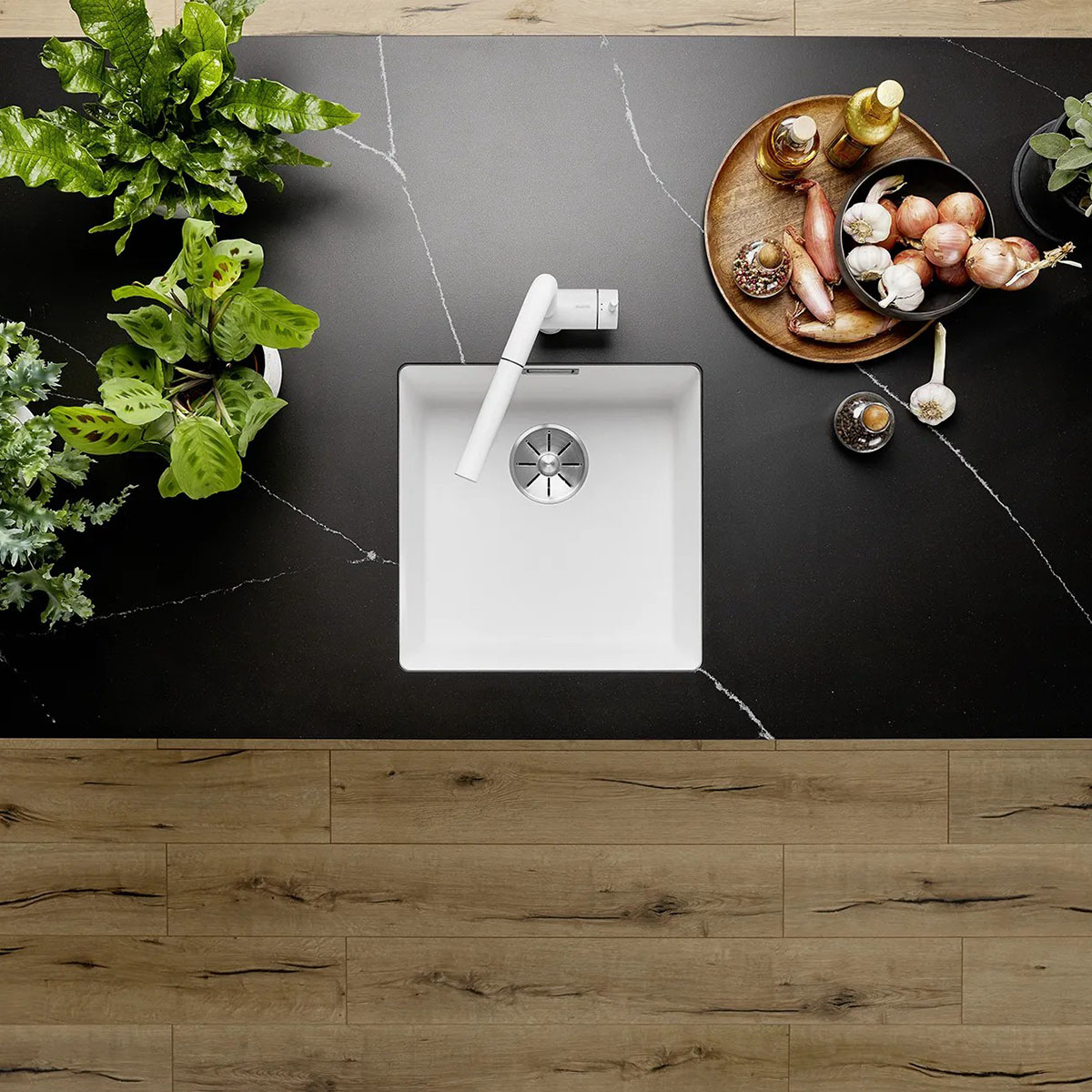 Kjøkkenvask Blanco Subline 400 Silgranitt Infino