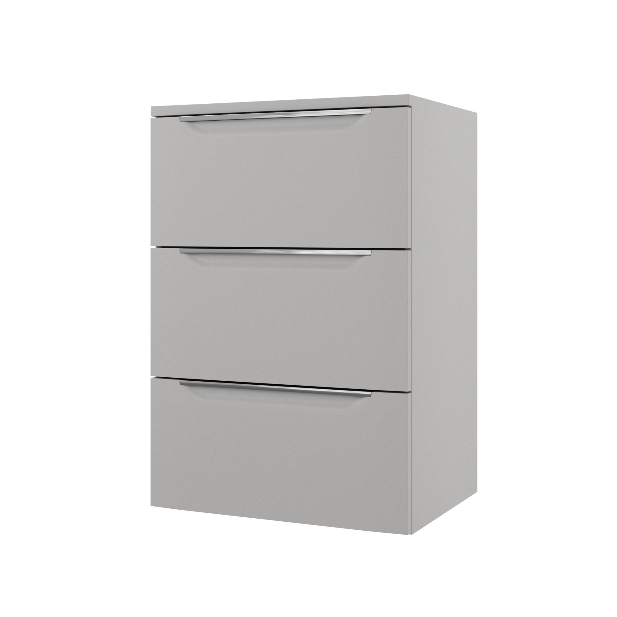 Høyskap Linn Bad Mari 60 cm med 3 Skuffer Matt Grå