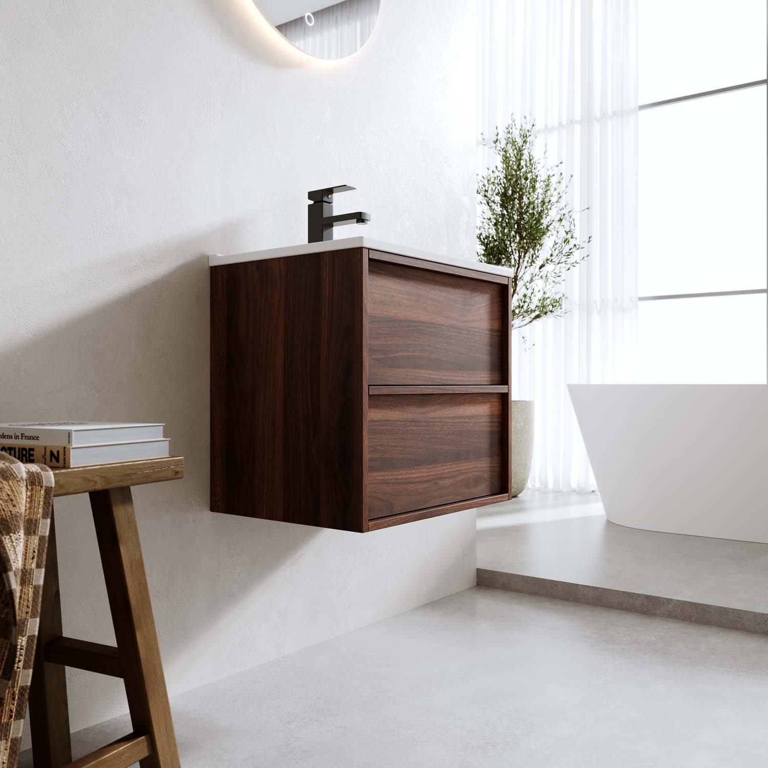 Tvättställsskåp Bathlife Charm med Tvättställ