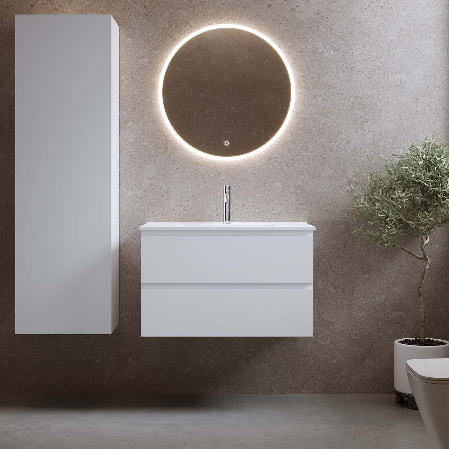 Tvättställsskåp Bathlife Eufori med Tvättställ | badrum - badrumsmobler - tvattstallsskap-och-kommod | KakelKungen