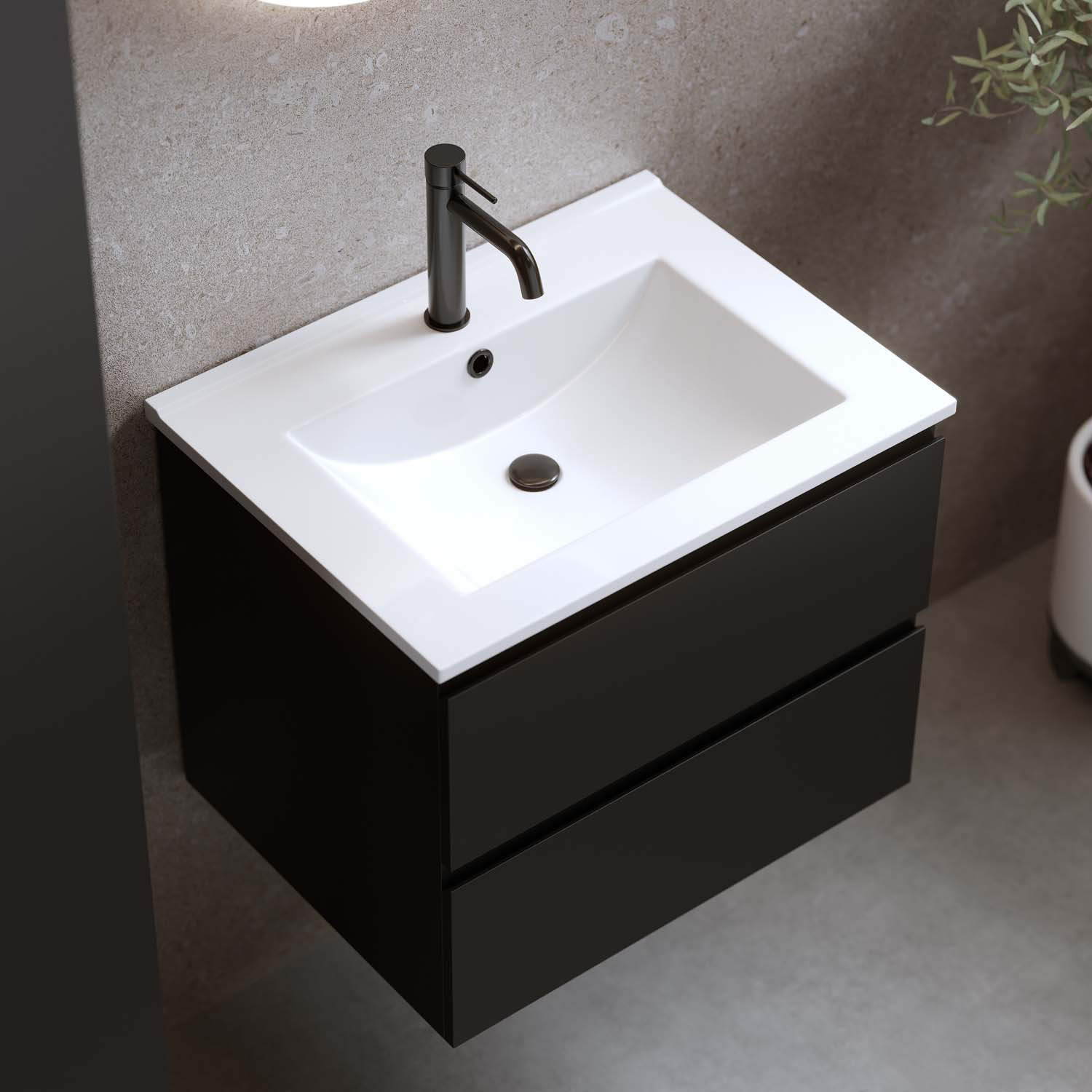 Tvättställsskåp Bathlife Eufori med Tvättställ