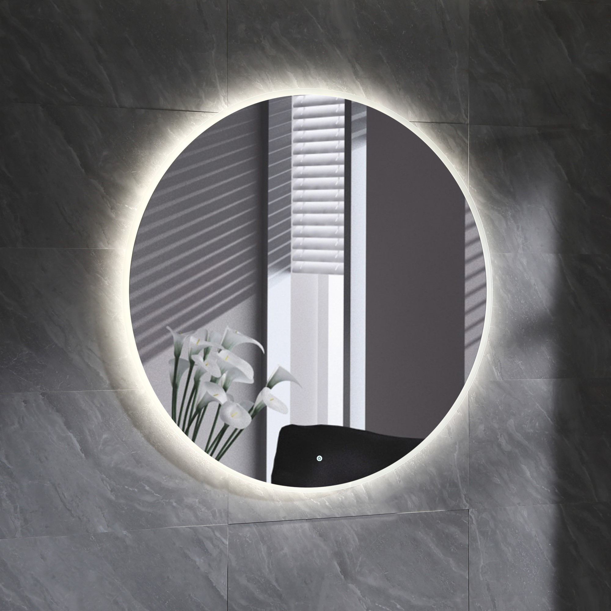 Tvättställsskåp Bathlife Eufori med Tvättställ och Spegel Skina