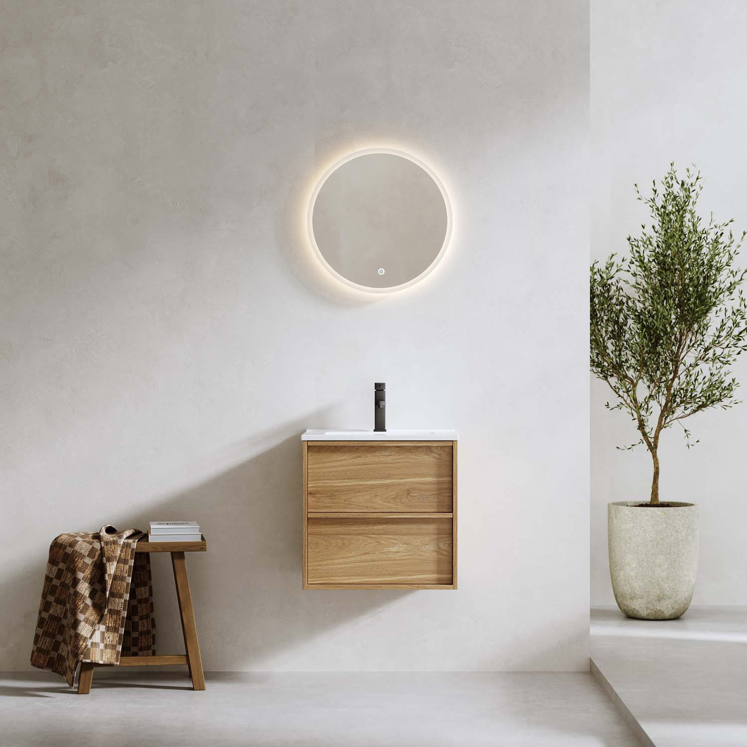 Tv&auml;ttst&auml;llssk&aring;p Bathlife Charm med Tv&auml;ttst&auml;ll och Spegel Skina