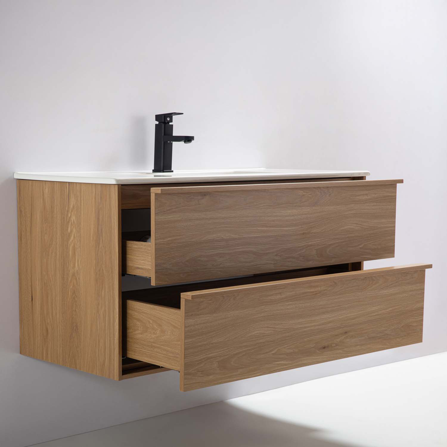 Tvättställsskåp Bathlife Charm med Tvättställ och Spegel Skina