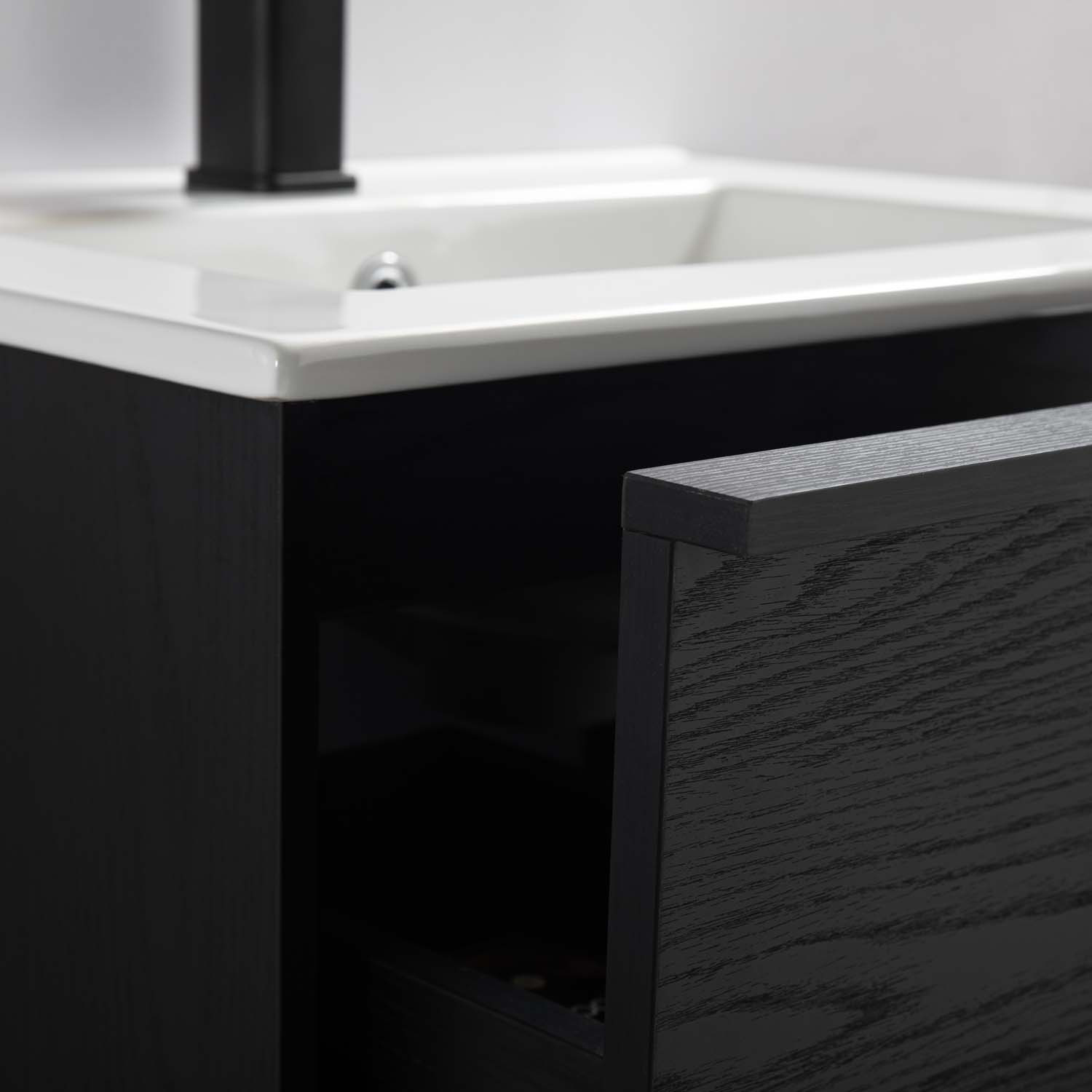 Tvättställsskåp Bathlife Charm med Tvättställ och Spegel Skina