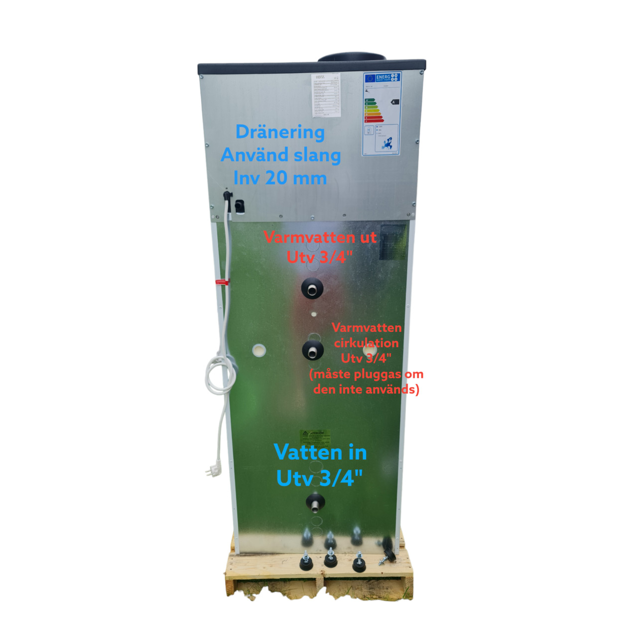 Varmepumpebereder Indol EcoHeat 200FW4R2