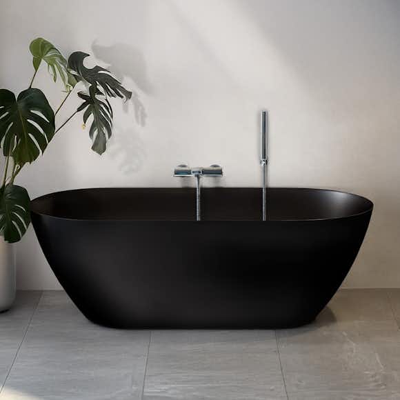 badkar bathlife stillsam mattsvart