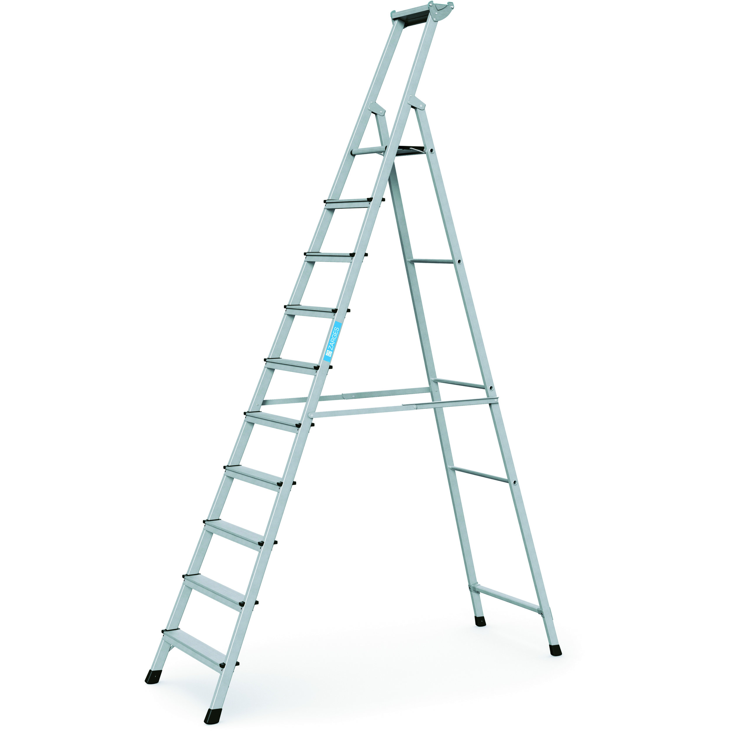 Trappstege Zarges XLstep S Höjd: 2,5 M Antal steg: 10