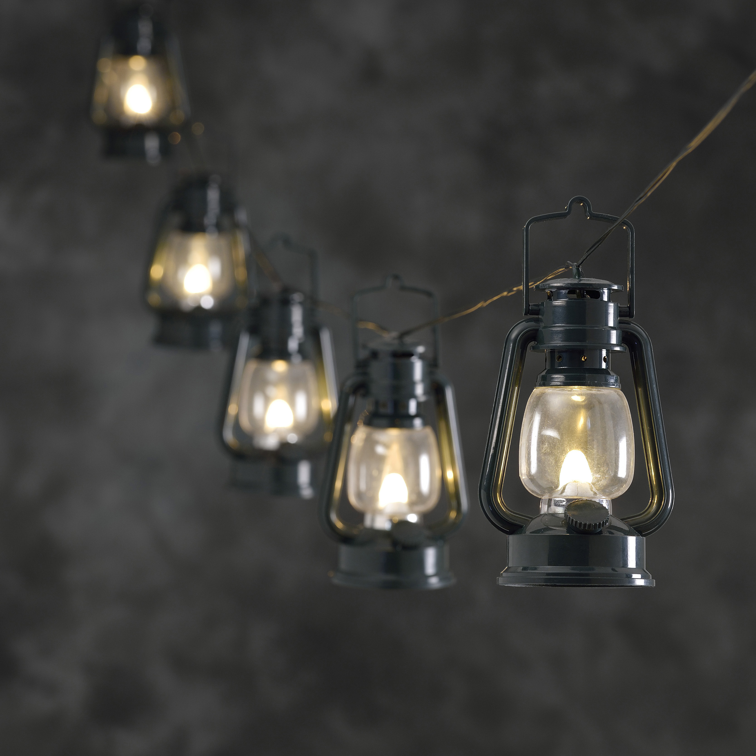 Ljusslinga Gnosjö Konstsmide 8 st Lyktor LED