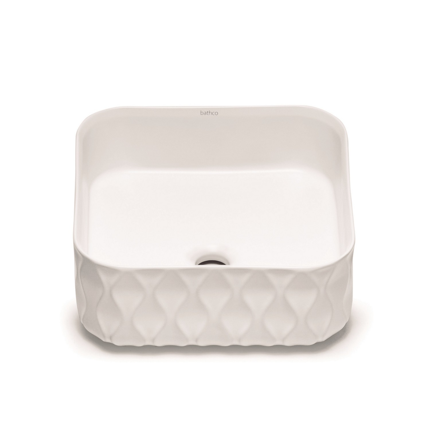 Porselensservant Bathco Sand Waves Kvadratisk