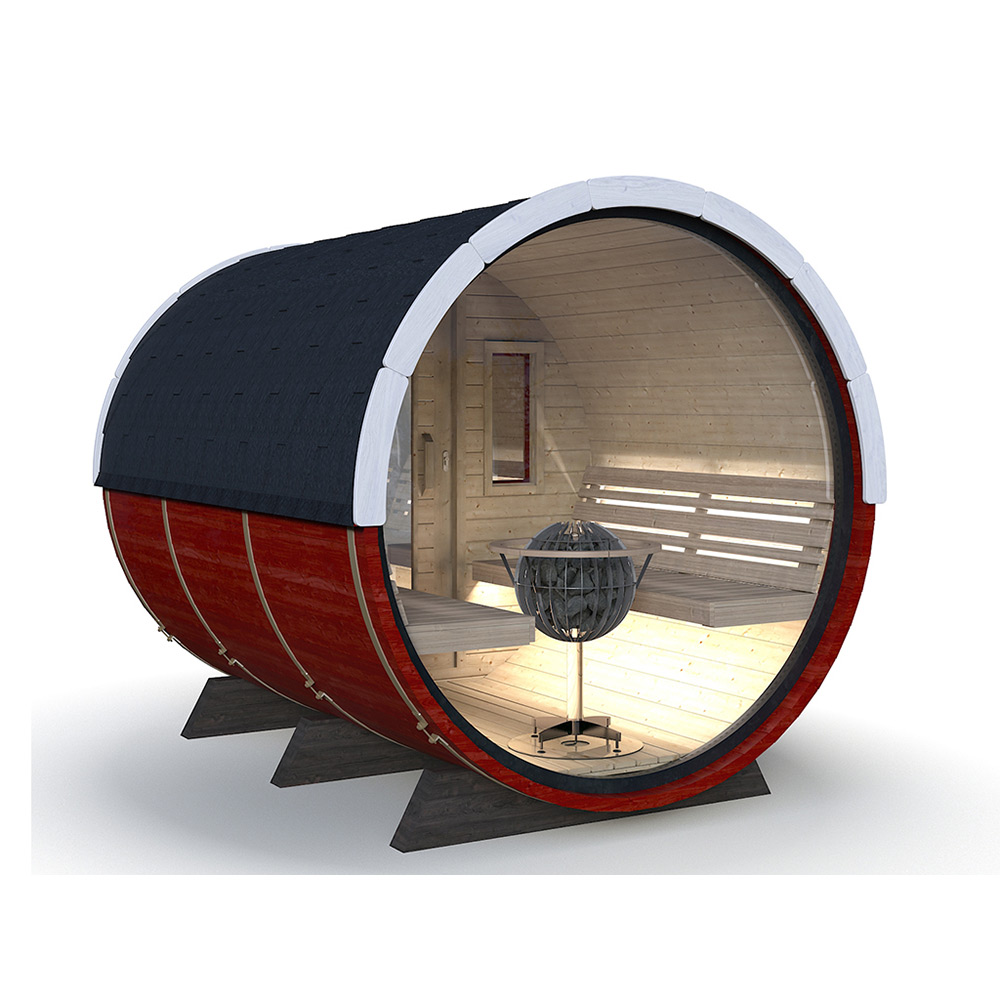 Bastutunna Nordkapp.NU Globe ThermoWood Färg: Röd