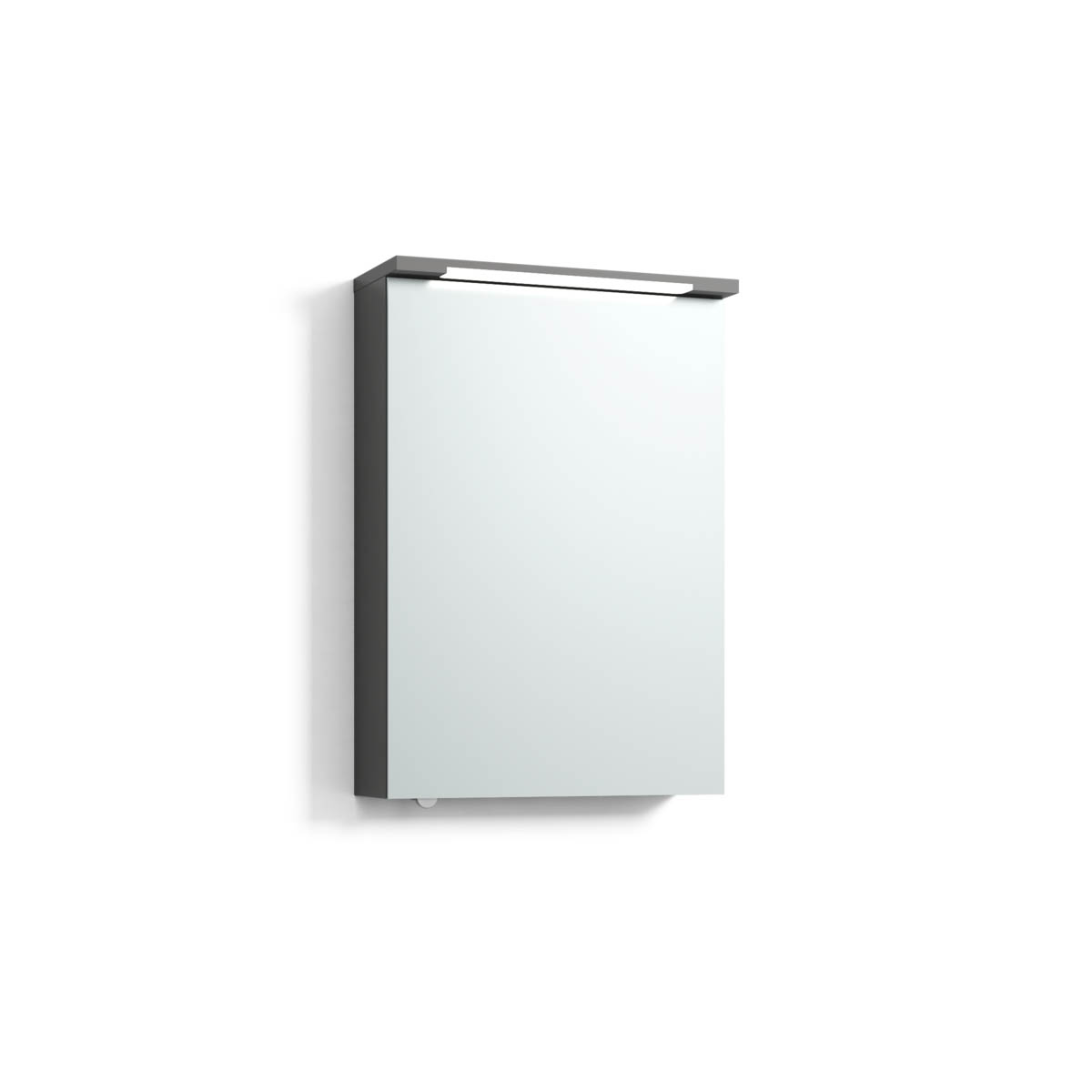 Spegelskåp Svedbergs Skuru Bredd: 50 cm, Skiffergrå, Med Jordfelsbrytare - Installation/montering finns att köpa till