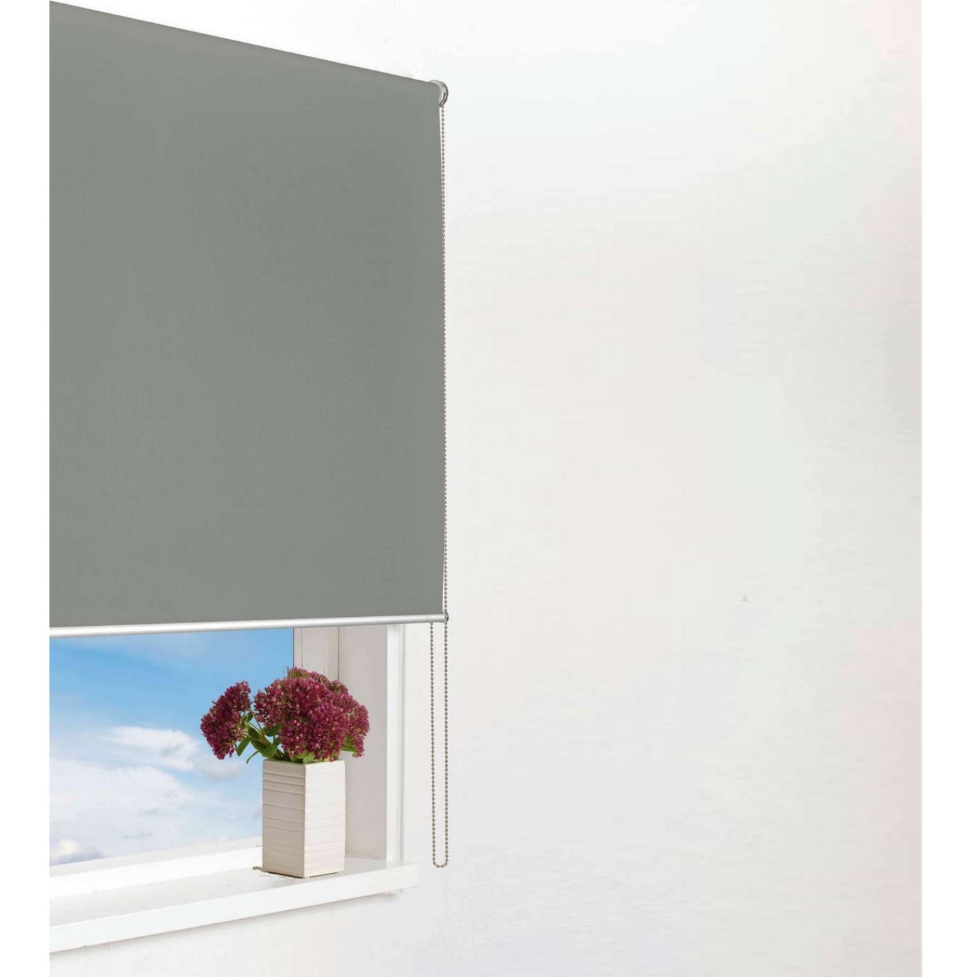 Rullegardin Kirsch Fanny Lysdempende Lys Grå Størrelse: 80x165 cm