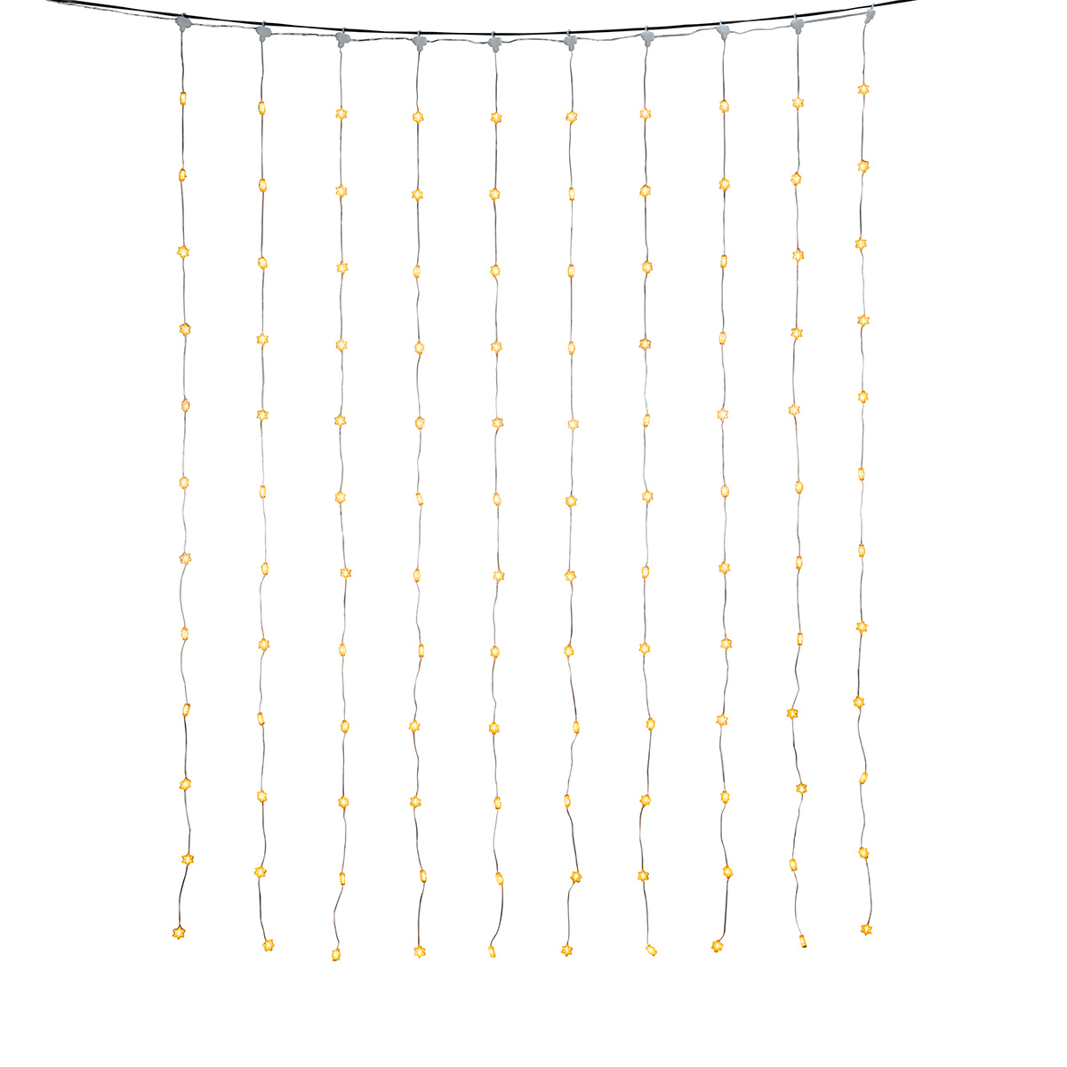 Lyslenke Gnosjö Konstsmide Gardinslinga Snøkrystaller IP20