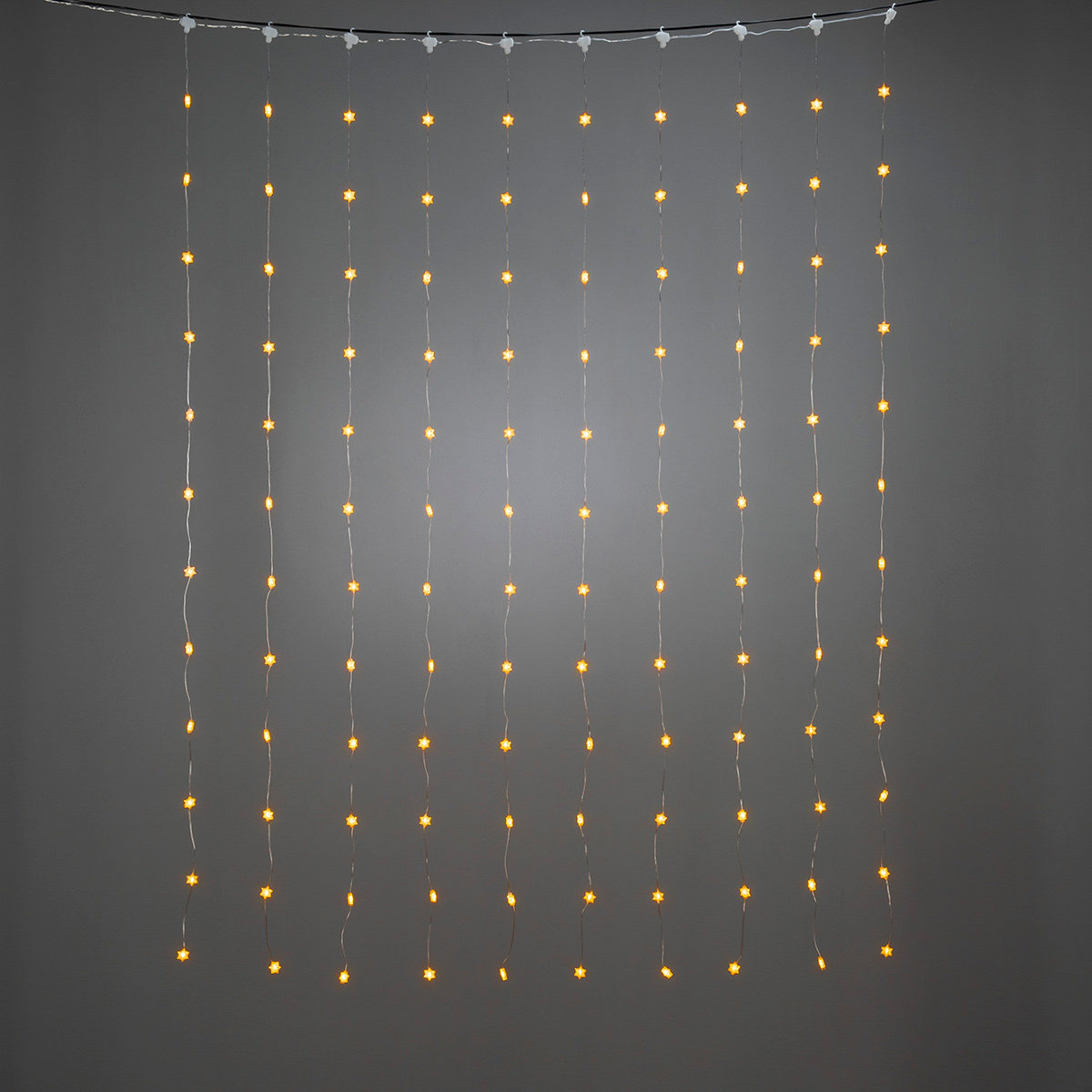 Lyslenke Gnosjö Konstsmide Gardinslinga Snøkrystaller IP20