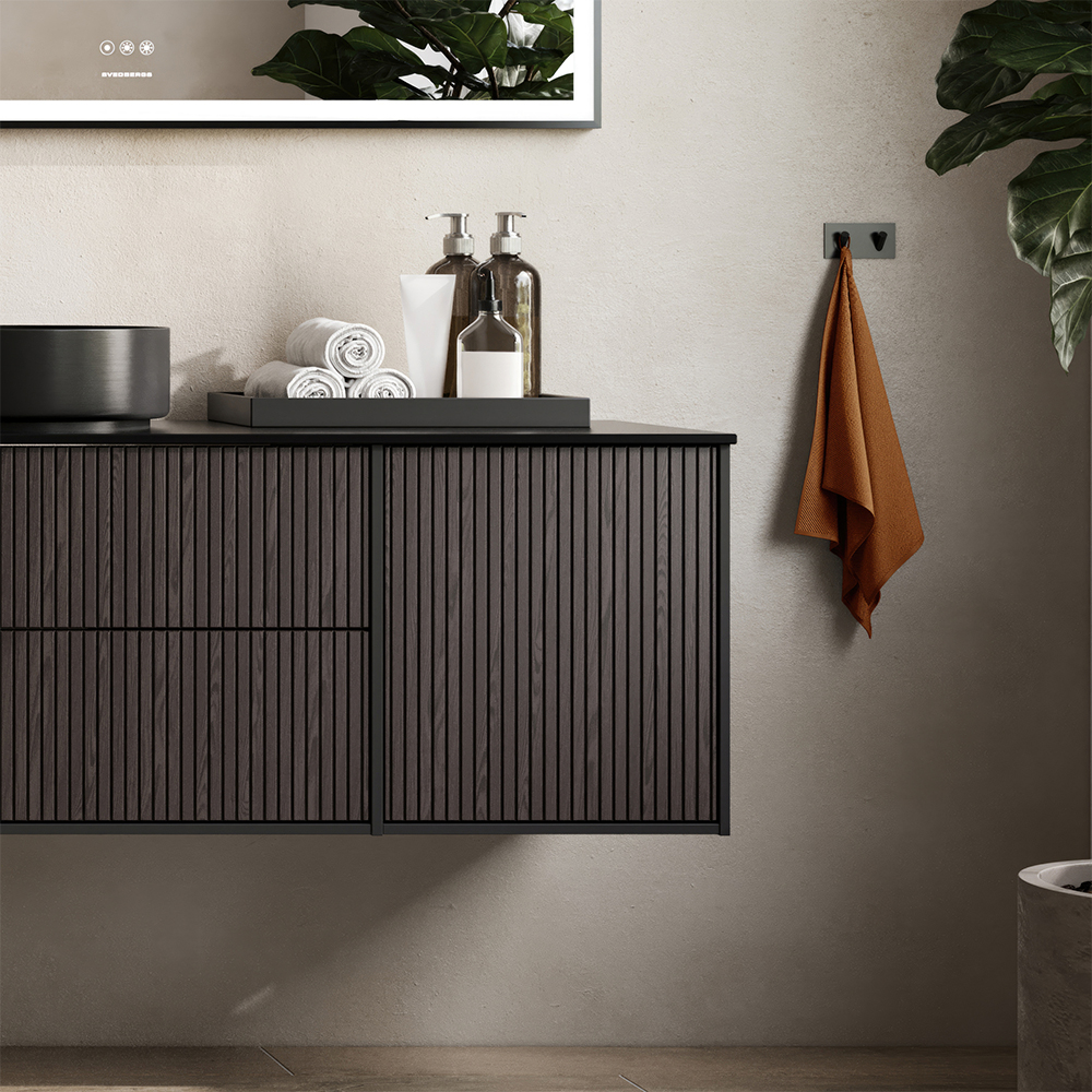 Spegel Svedbergs Ista Rektangulär Ram med LED Belysning