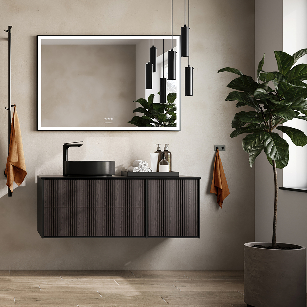 Spegel Svedbergs Ista Rektangulär Ram med LED Belysning