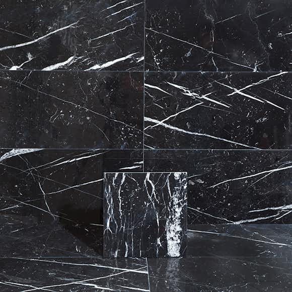 Marmor Arredo Nero Marquina Svart Polerad 30x30 cm