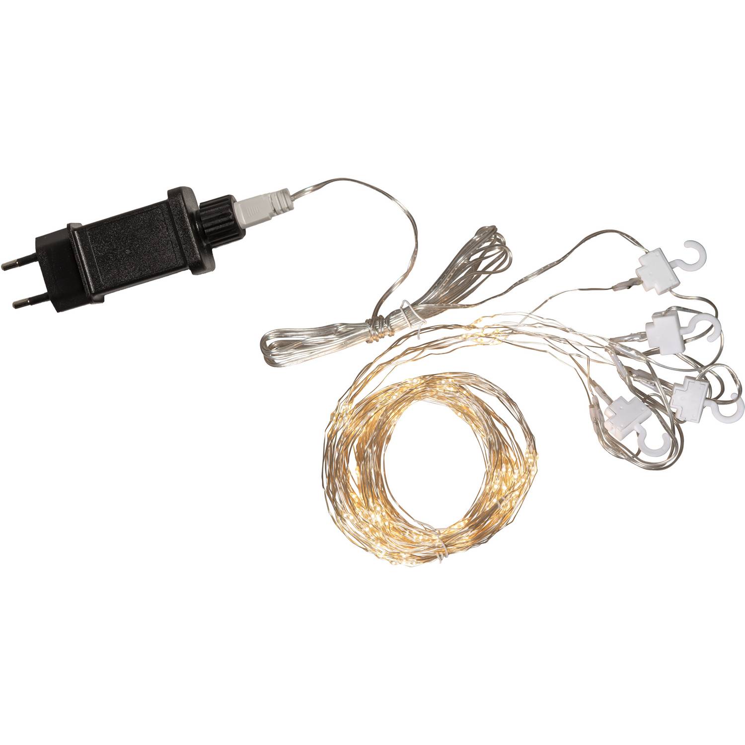 Lysgardin Star Trading Dew Drop Hengende Gardinlenke LED